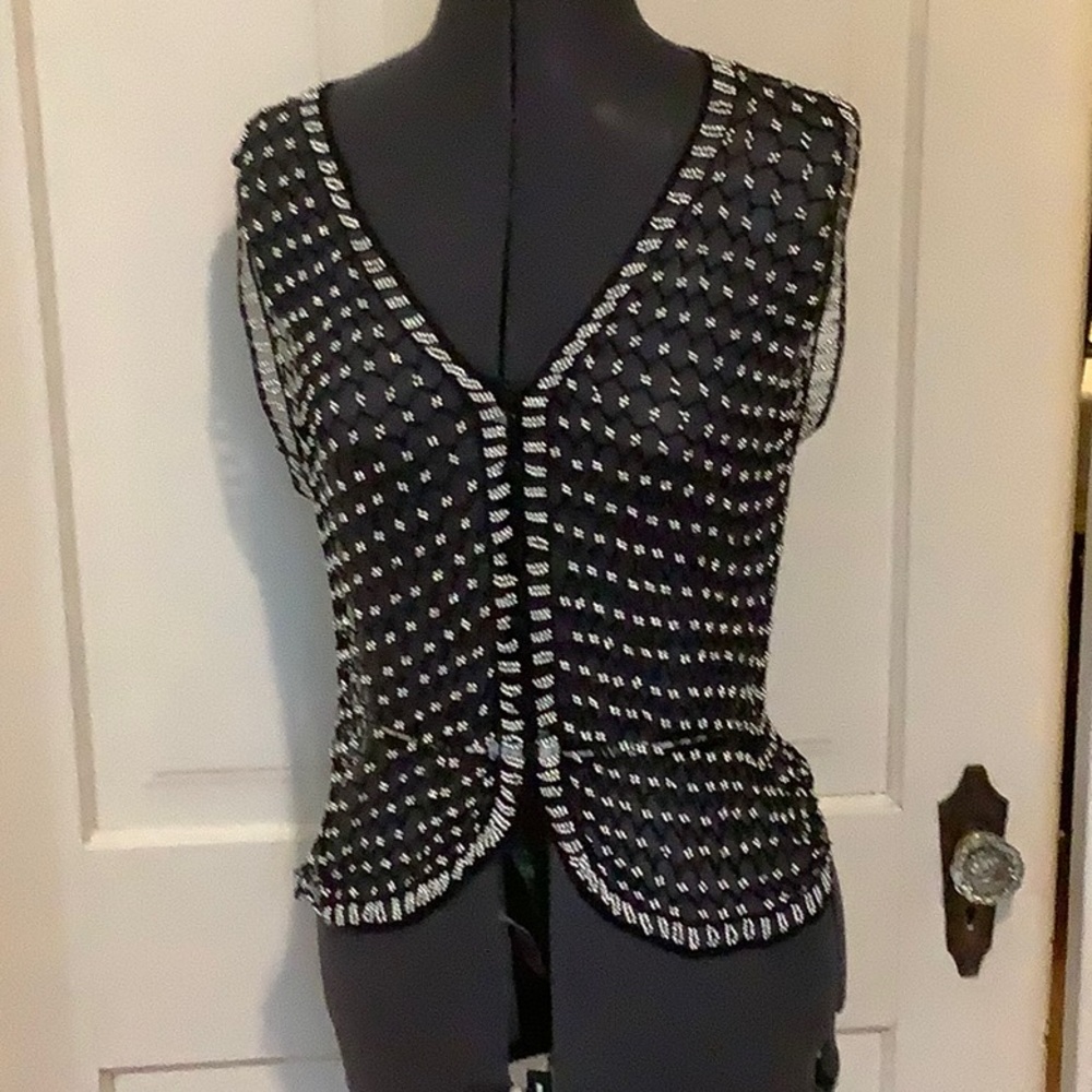 Beaded Crochet Vest